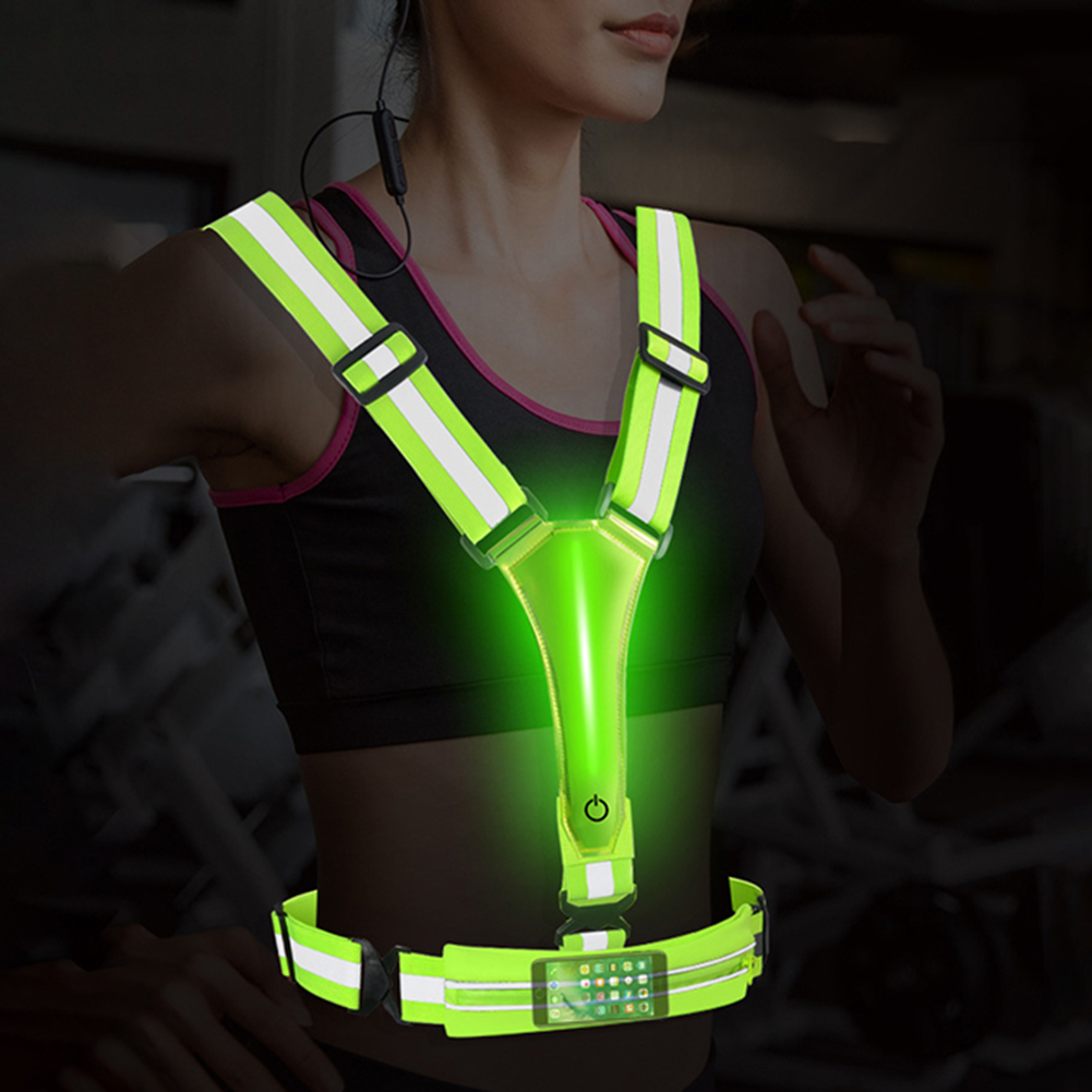 Running Gear Autumn - LED Reflective Vest Running Gear Adjustable