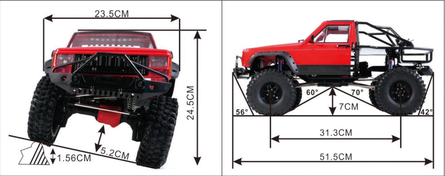 Axing RC Crawler, Cherokee Roc - Running Gear Car review and price