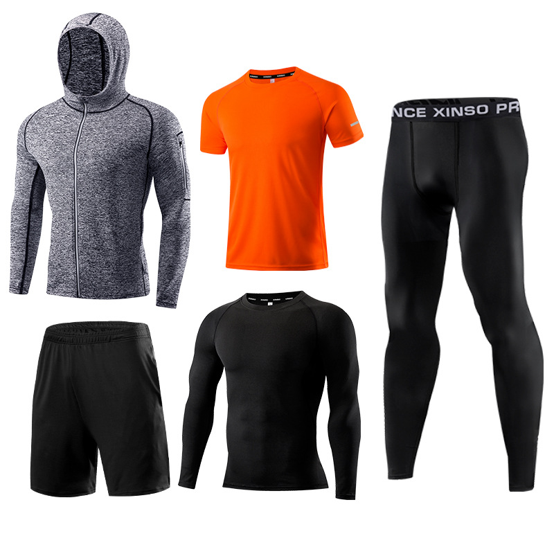 5-Piece Men's Fitness Clothes  - Running Gear Autumn review and price