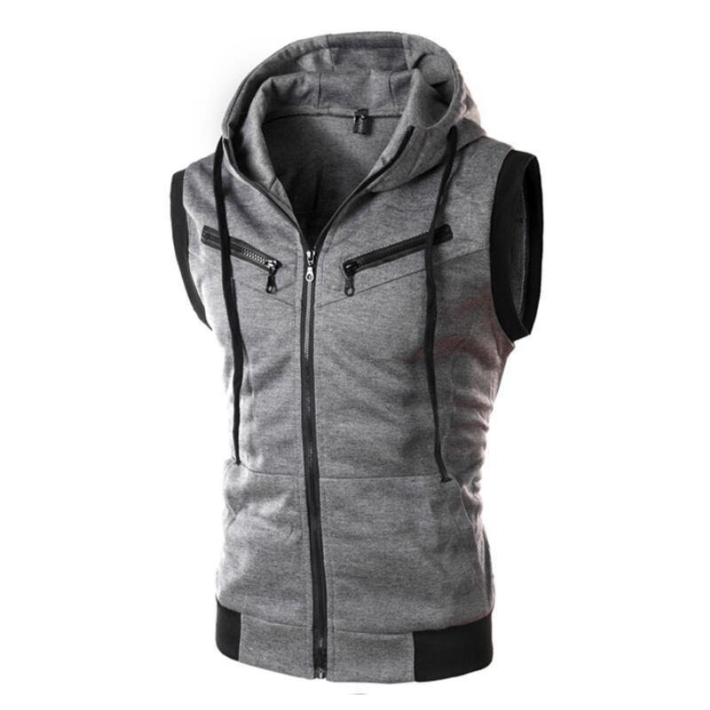 New Men's Hooded Sleeveless Ve - Reflective Running Jacket review and price