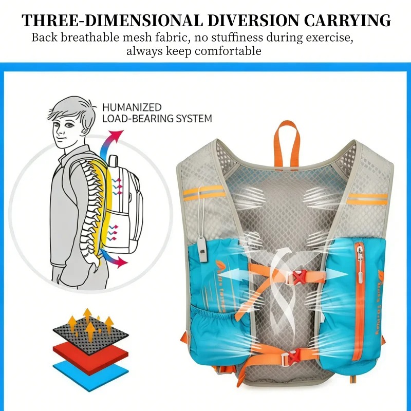 Running Vest Backpack Marathon - Reflective Running Jacket review and price