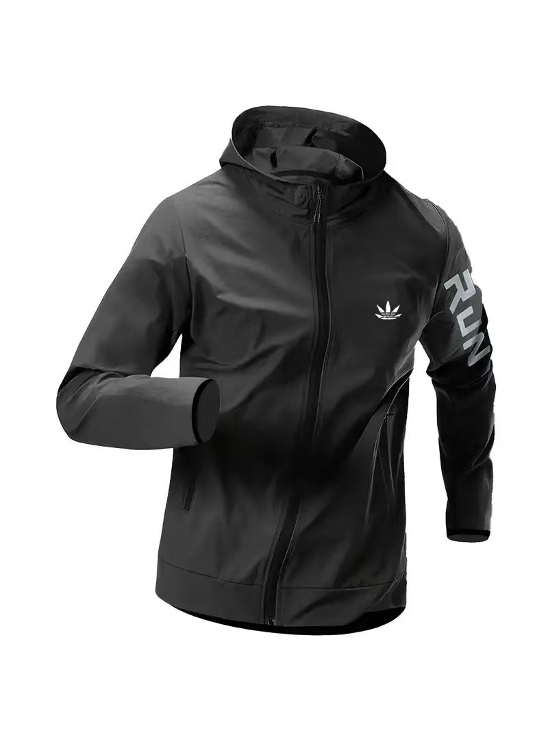 Mens Run Hooded Windbreaker Ja - Reflective Running Jacket review and price