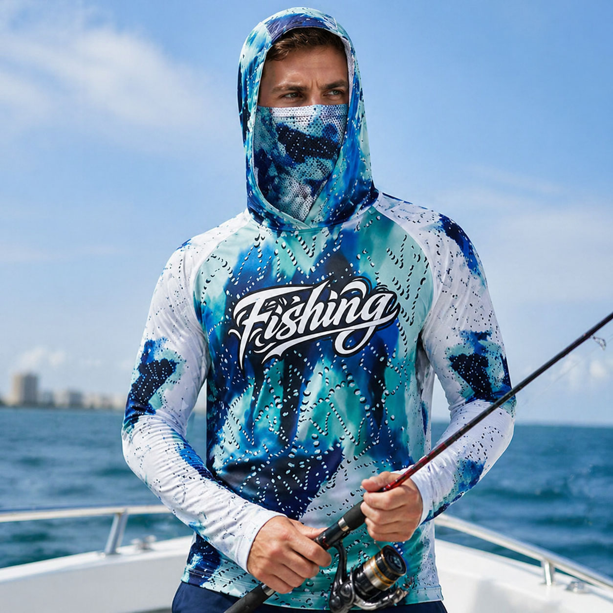Fishing Hood Riding Tops Wear  - Running Gear Usa review and price