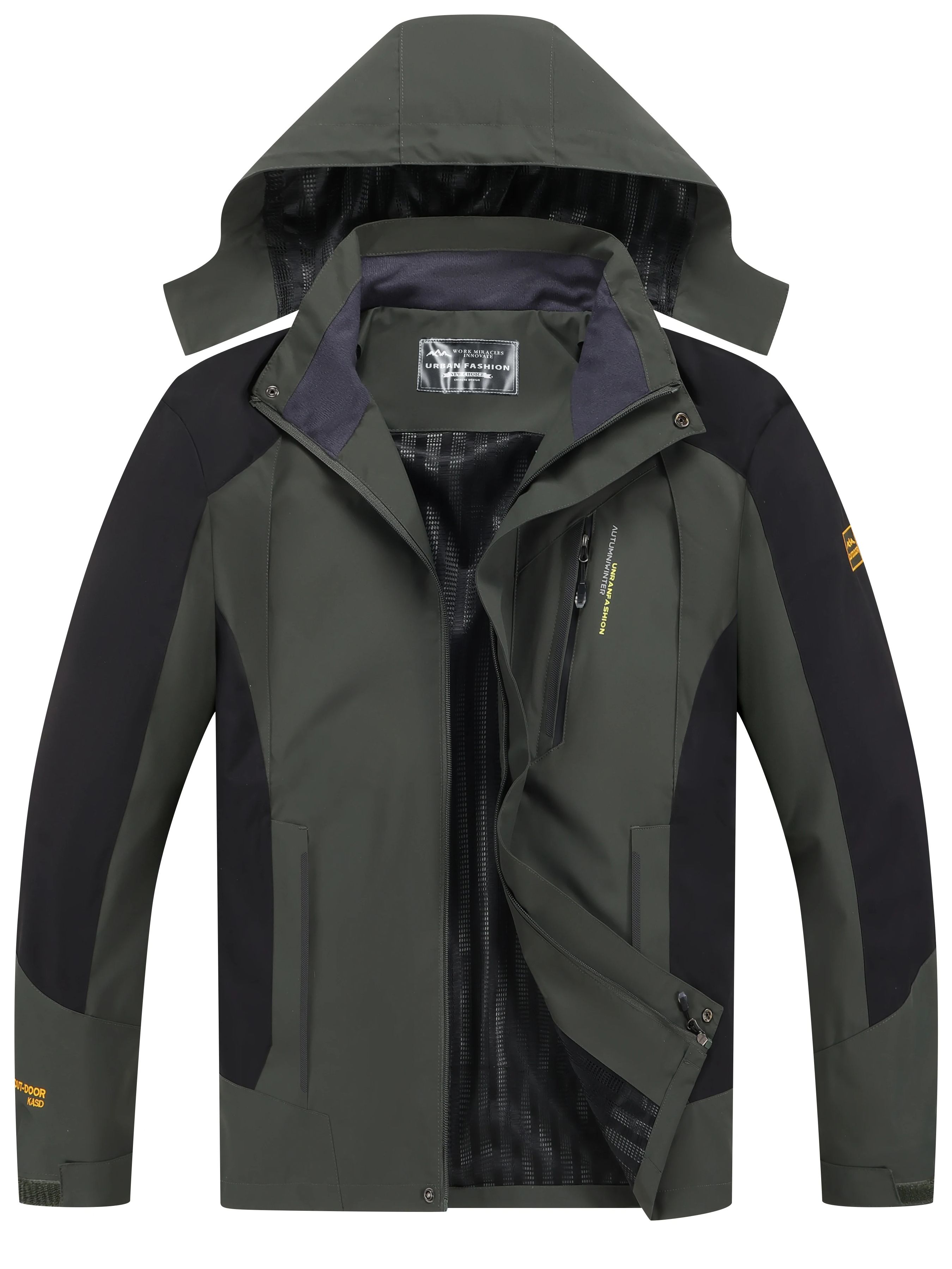 Men's Waterproof Hiking Jacket - Reflective Running Jacket review and price