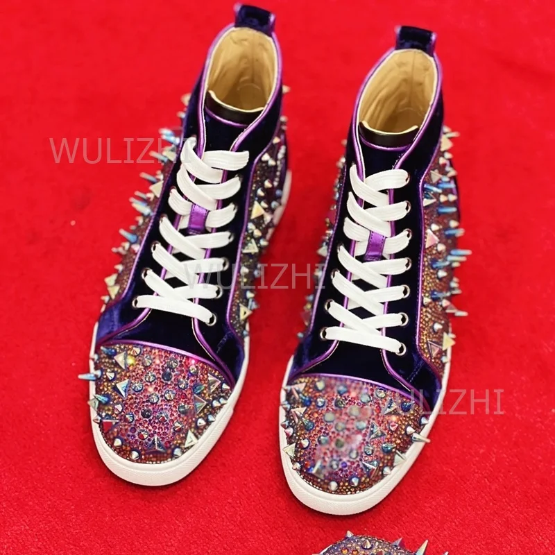 Dark Purple Crystal Rivet Men  - Running Z review and price