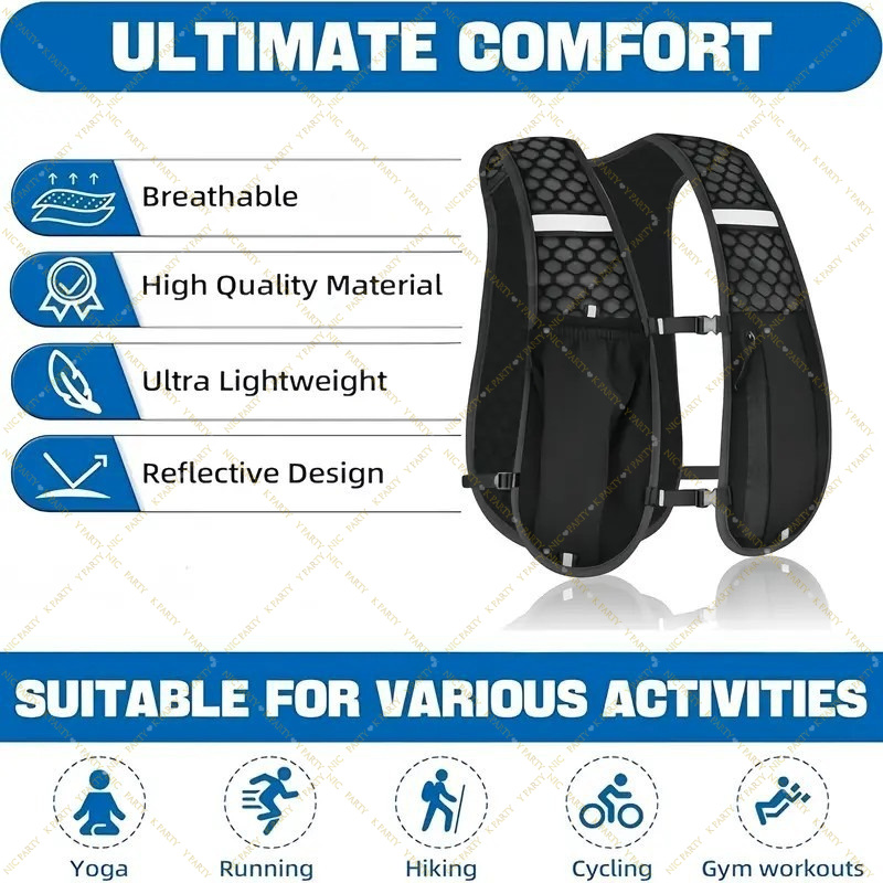 Marathon Trail Running Vest Li - Reflective Running Jacket review and price