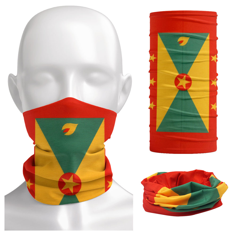 Grenada Flag Pattern Face Band - Running Gear Autumn review and price